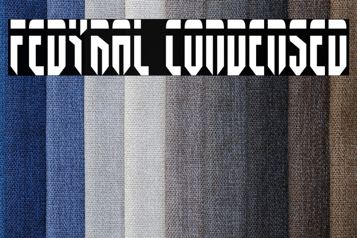 Fedyral Condensed Font examples