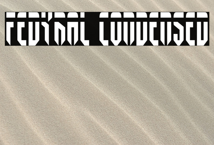 Fedyral Condensed Font examples