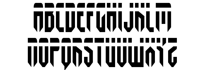 Fedyral Condensed Font LOWERCASE