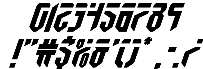 Fedyral Expanded Italic Font OTHER CHARS
