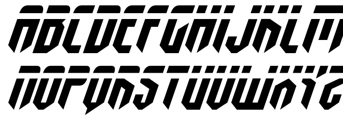 Fedyral Expanded Italic Font LOWERCASE