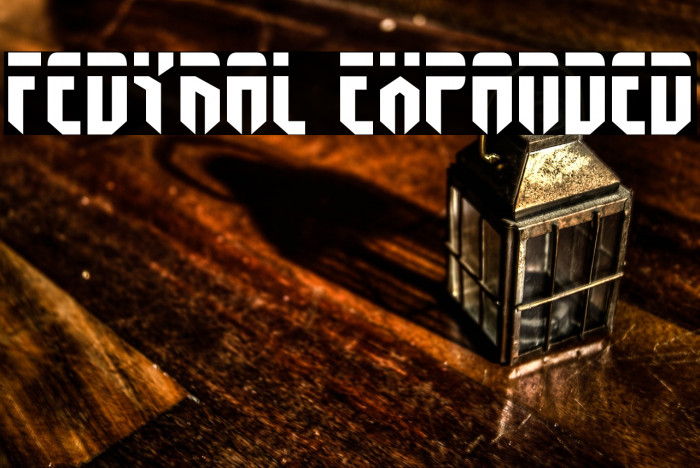 Fedyral Expanded Font examples