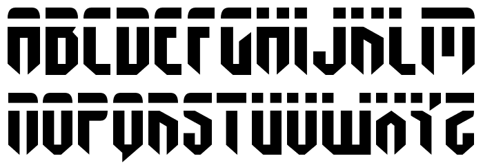 Fedyral Expanded Font LOWERCASE