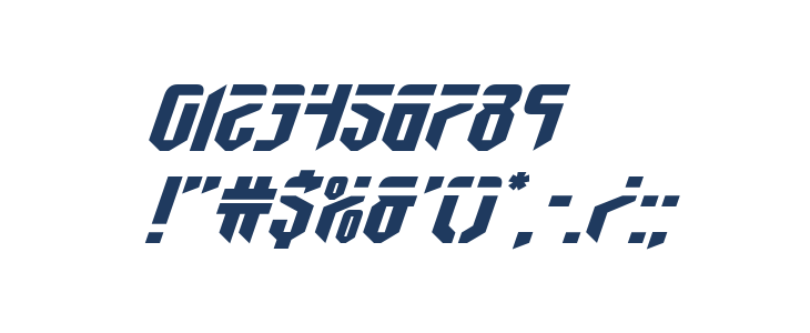 Fedyral Extra-Expanded Italic Other Characters