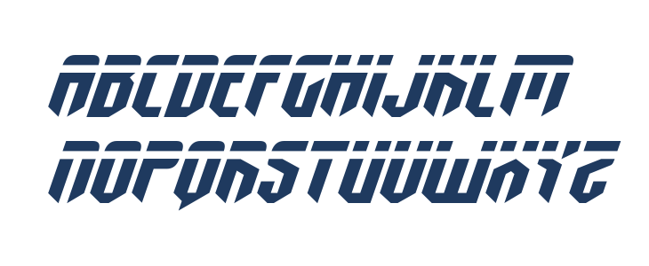 Fedyral Extra-Expanded Italic Lowercase