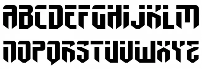 Fedyral Extra-Expanded Schriftart Groß