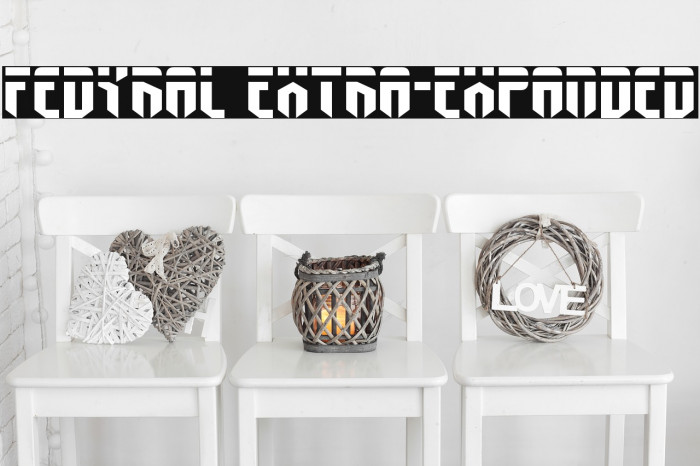 Fedyral Extra-Expanded Font examples