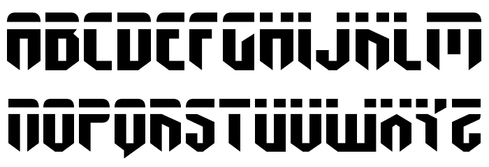 Fedyral Extra-Expanded Font LOWERCASE