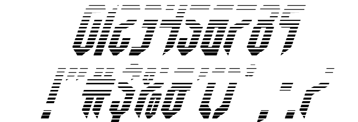 Fedyral Gradient Italic Font OTHER CHARS