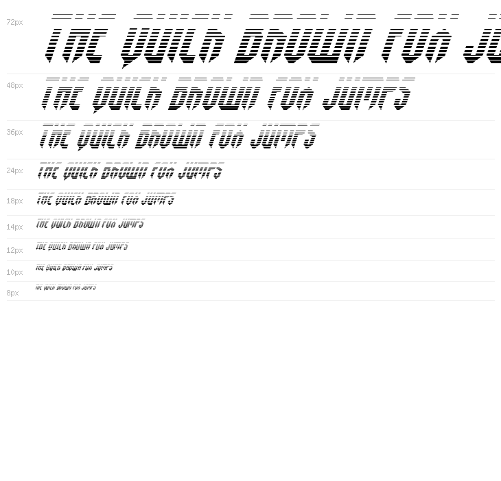 Fedyral Gradient Italic Waterfall