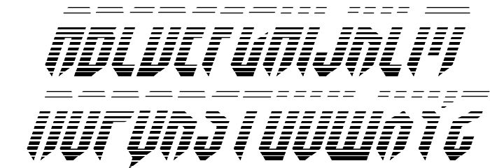 Fedyral Gradient Italic Font LOWERCASE