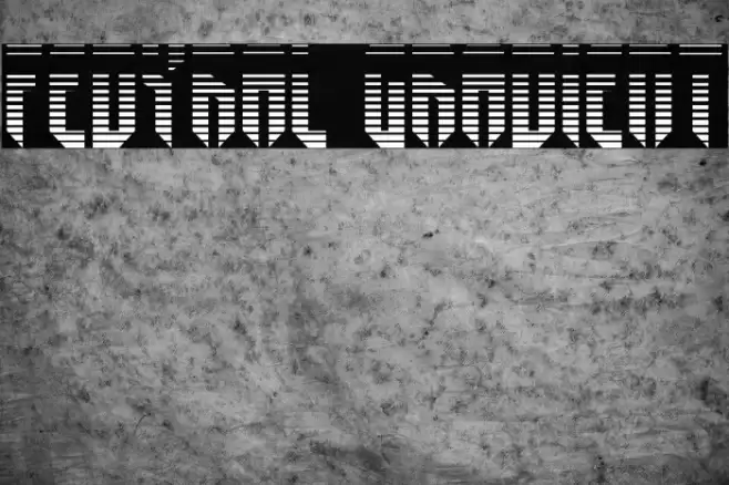 Fedyral Gradient Font examples