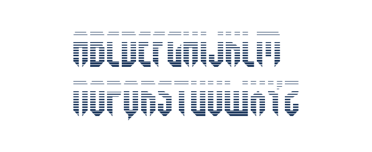 Fedyral Gradient Lowercase