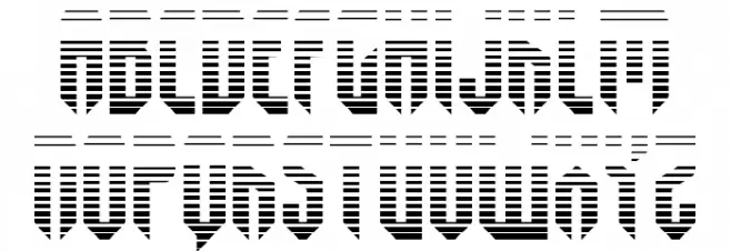 Fedyral Gradient 字体 小写