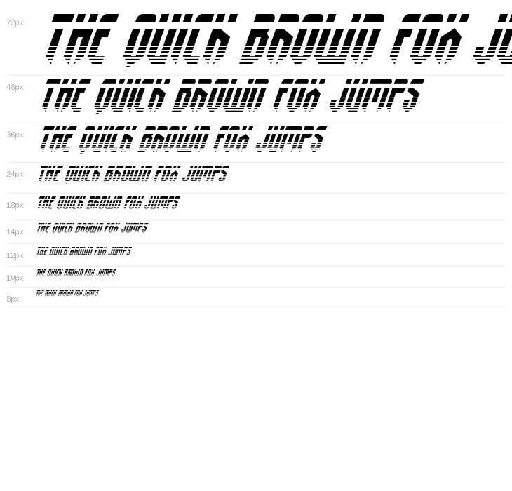 Fedyral Halftone Italic Waterfall