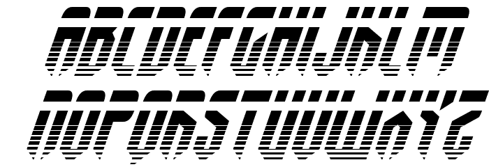Fedyral Halftone Italic Font LOWERCASE