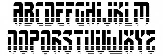 Fedyral Halftone Fonte MAIÚSCULAS
