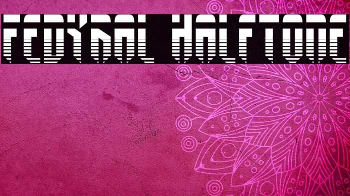 Fedyral Halftone Font examples