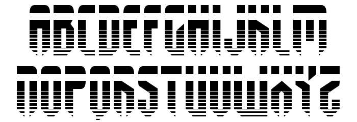Fedyral Halftone Font LOWERCASE