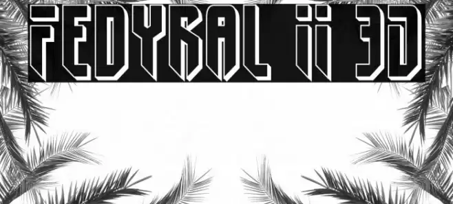 Fedyral II 3D Font examples
