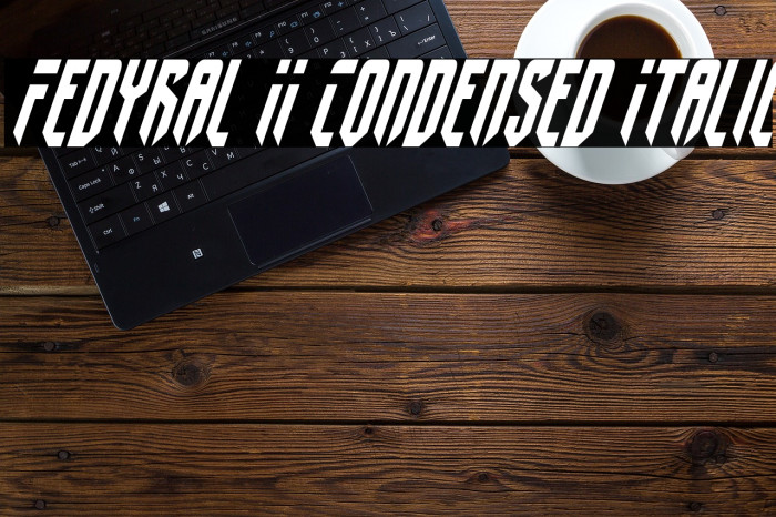 Fedyral II Condensed Italic Fonte examples