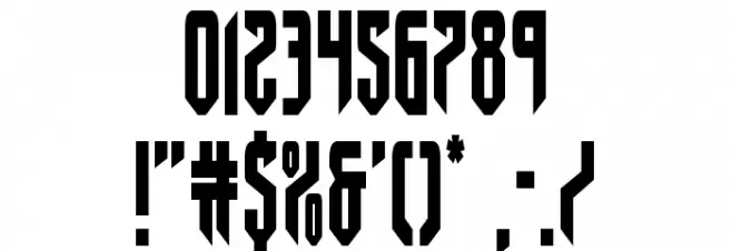 Fedyral II Condensed Font OTHER CHARS