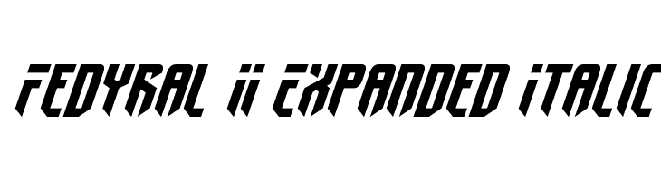 Fedyral II Expanded Italic Font
