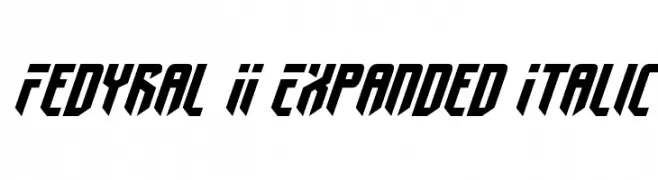 Fedyral II Expanded Italic  Fuentes Gratis Descargar