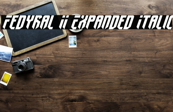 Fedyral II Expanded Italic Fonte examples