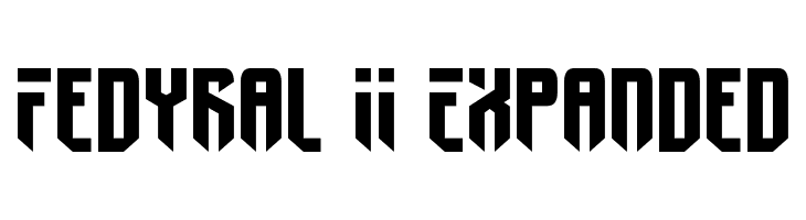 Fedyral II Expanded Font