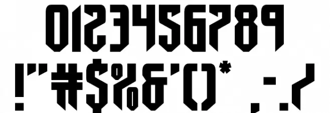 Fedyral II Expanded Font OTHER CHARS