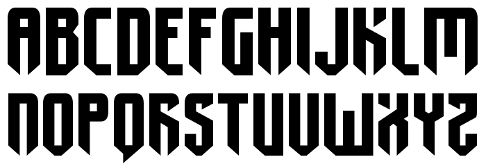Fedyral II Expanded Font LOWERCASE