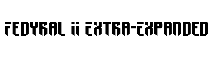 Fedyral II Extra-Expanded Шрифта