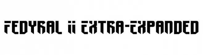 Fedyral II Extra-Expanded  Frei Schriftart Herunterladen