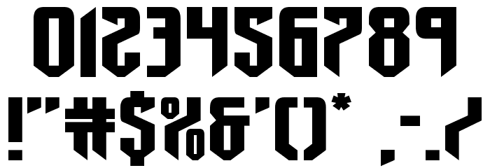 Fedyral II Extra-Expanded Font OTHER CHARS