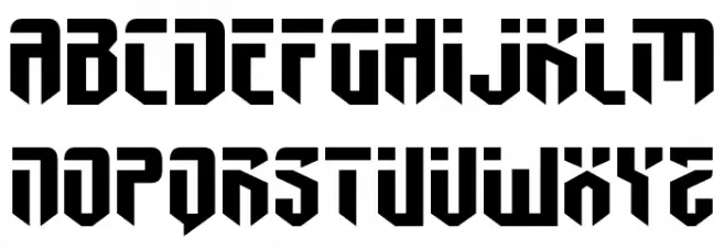 Fedyral II Extra-Expanded Caratteri MAIUSCOLE