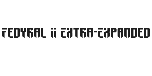 Fedyral II Extra-Expanded Logo