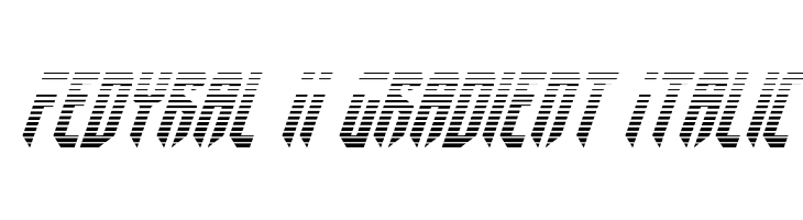 Fedyral II Gradient Italic Шрифта