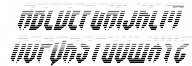 Fedyral II Gradient Italic Polices MAJUSCULES