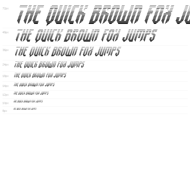 Fedyral II Gradient Italic Waterfall