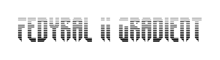 Fedyral II Gradient Шрифта