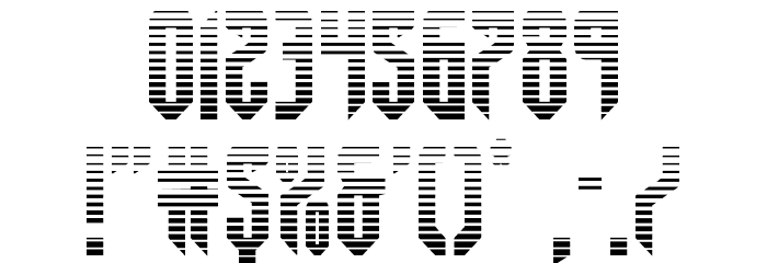 Fedyral II Gradient Font OTHER CHARS