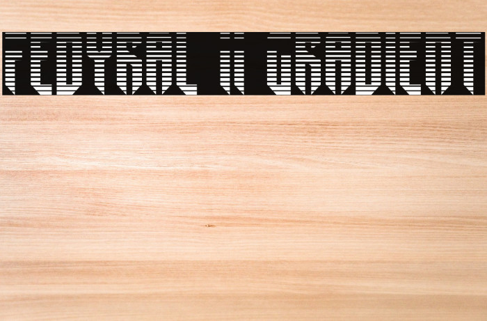 Fedyral II Gradient Font examples
