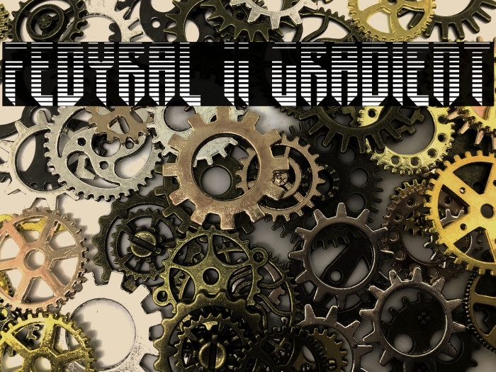 Fedyral II Gradient Font examples
