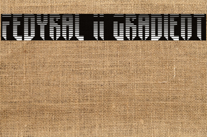 Fedyral II Gradient Font examples