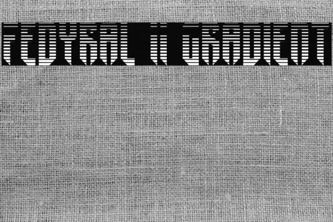 Fedyral II Gradient Fonte examples
