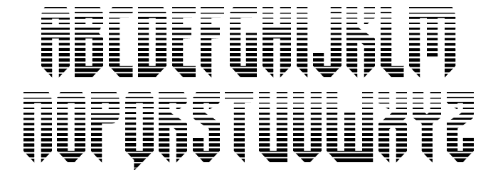 Fedyral II Gradient Font LOWERCASE
