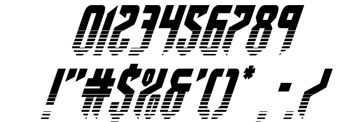 Fedyral II Halftone Italic Font OTHER CHARS
