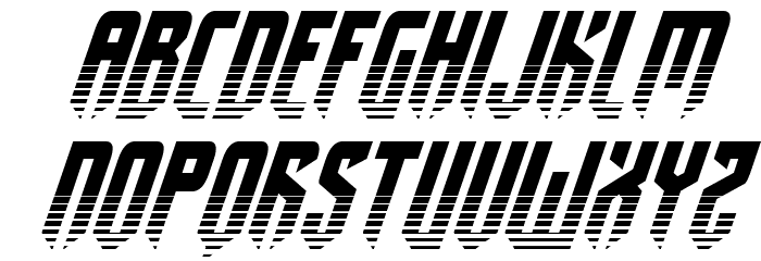 Fedyral II Halftone Italic Font LOWERCASE