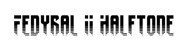 Fedyral II Halftone Font